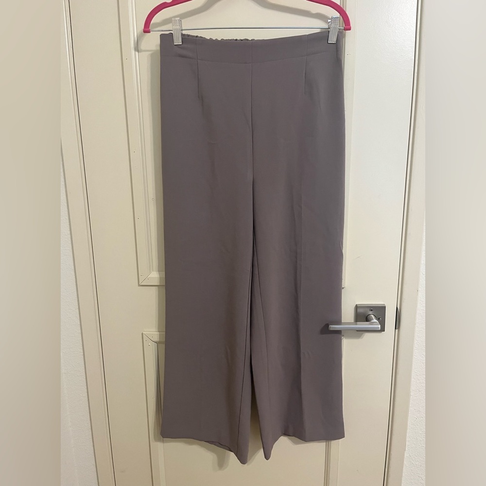 High waisted wide leg tailored pants - Oak + Fort sz M